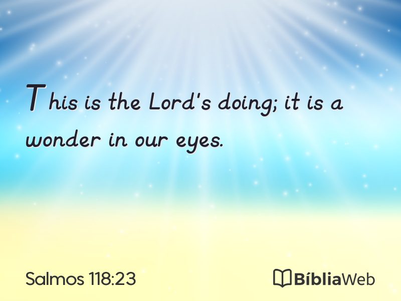 Salmos 118:23 em imagem para compartilhar