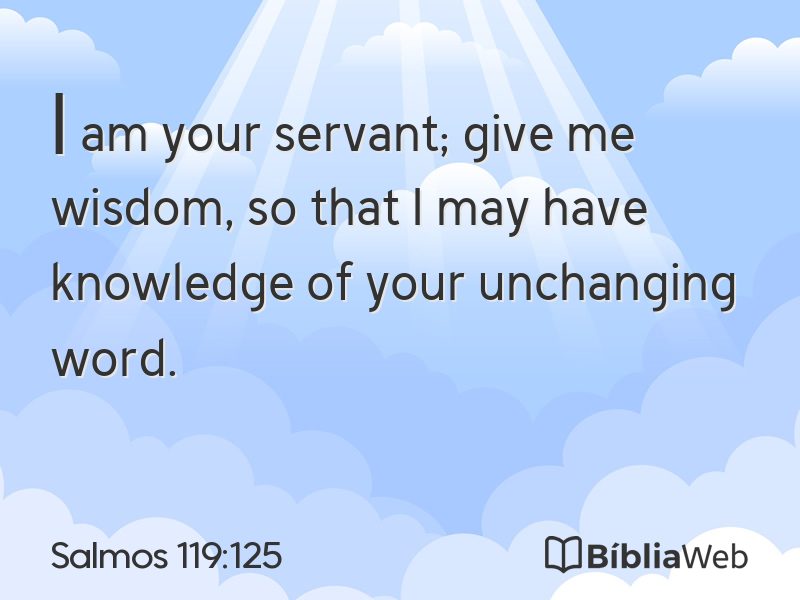 Salmos 119:125 em imagem para compartilhar