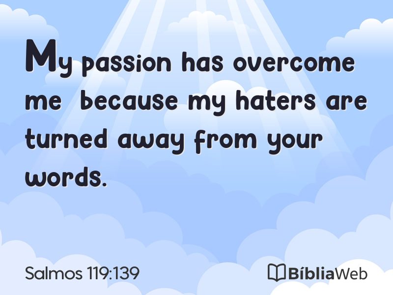 Salmos 119:139 em imagem para compartilhar