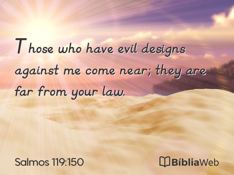 Salmos 119:150 em imagem para compartilhar