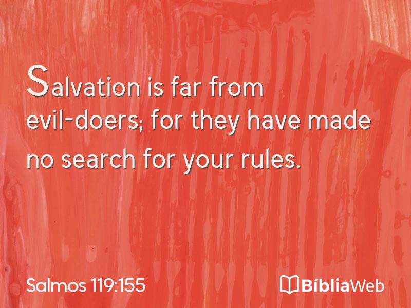 Salmos 119:155 em imagem para compartilhar