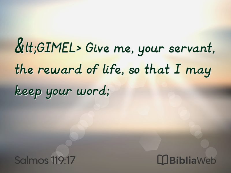Salmos 119:17 em imagem para compartilhar