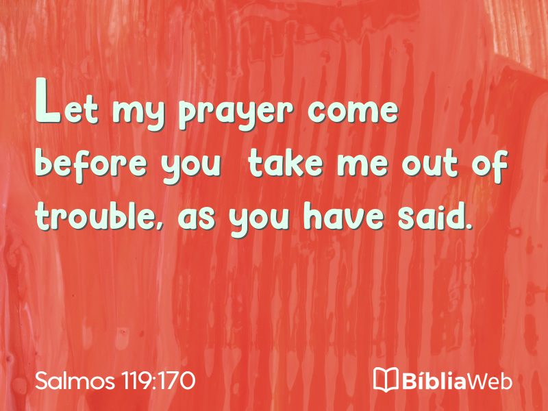 Salmos 119:170 em imagem para compartilhar
