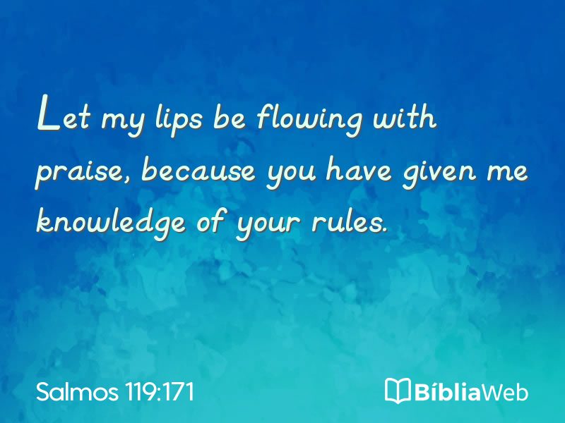 Salmos 119:171 em imagem para compartilhar