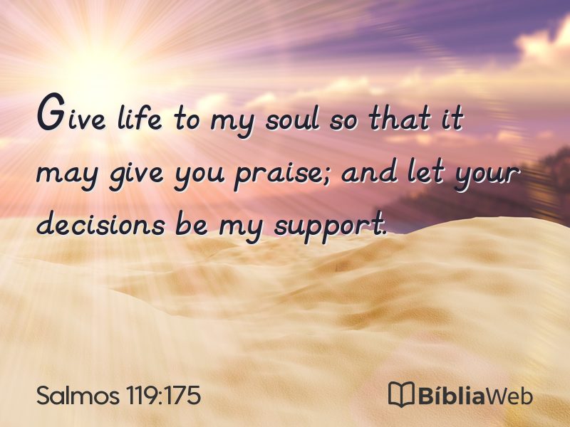 Salmos 119:175 em imagem para compartilhar