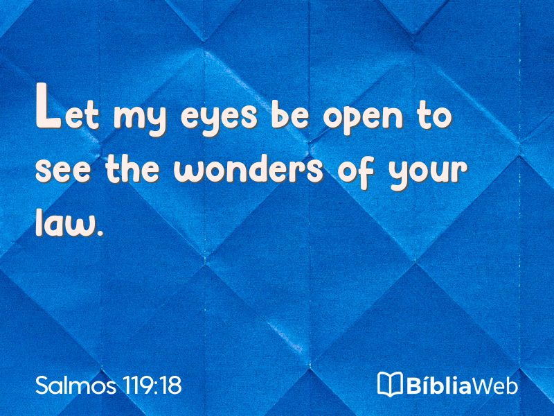 Salmos 119:18 em imagem para compartilhar