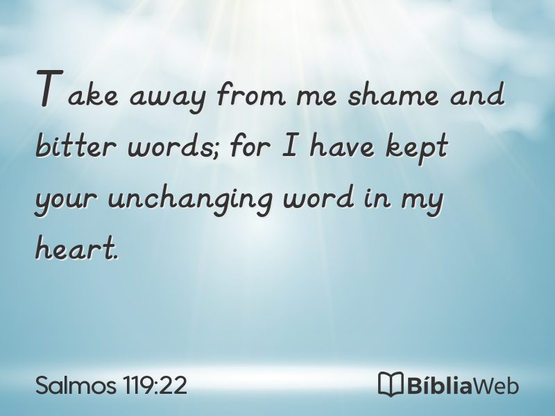 Salmos 119:22 em imagem para compartilhar