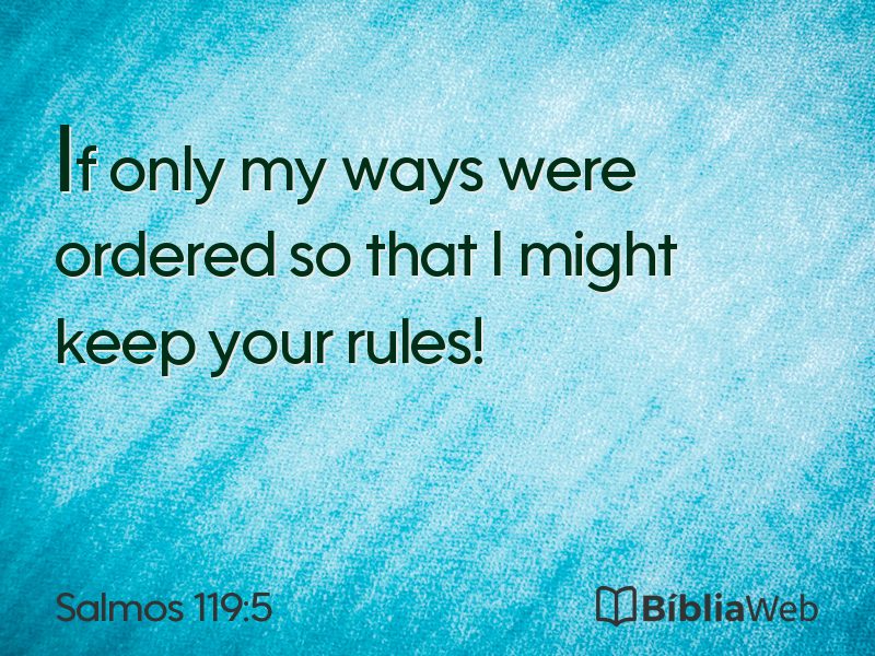 Salmos 119:5 em imagem para compartilhar