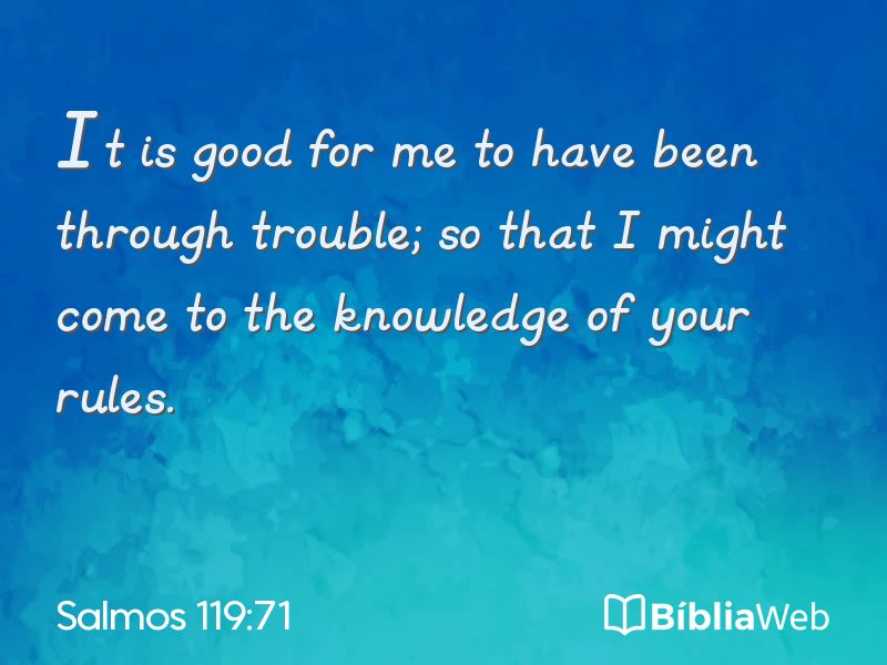Salmos 119:71 em imagem para compartilhar