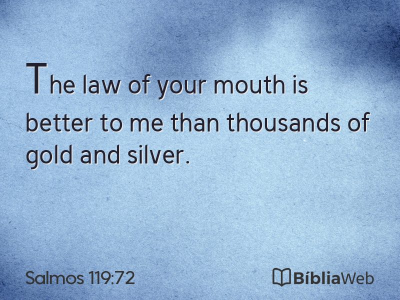 Salmos 119:72 em imagem para compartilhar