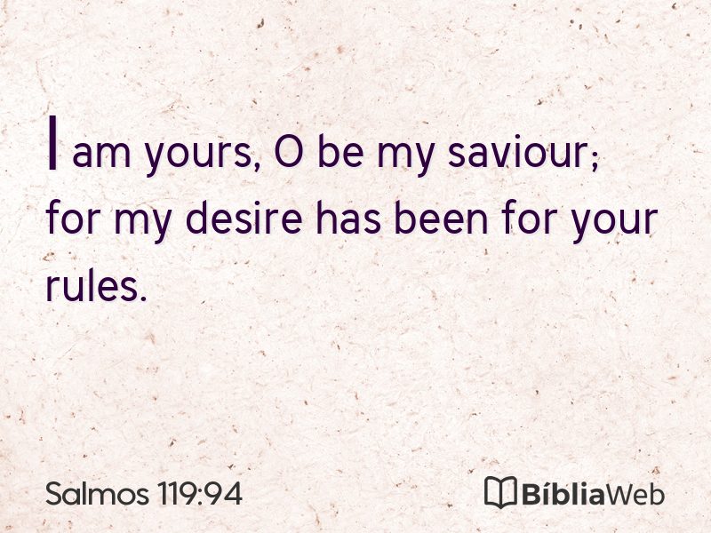 Salmos 119:94 em imagem para compartilhar