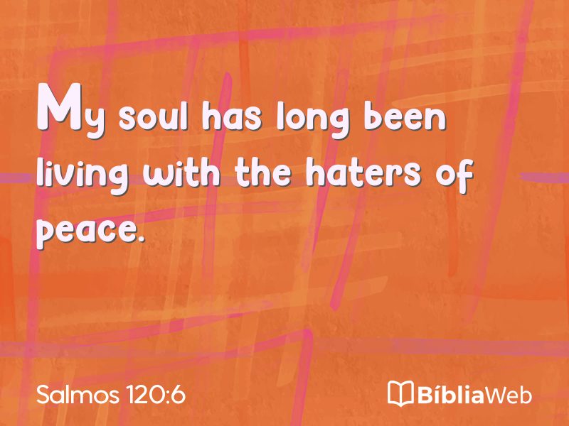 Salmos 120:6 em imagem para compartilhar