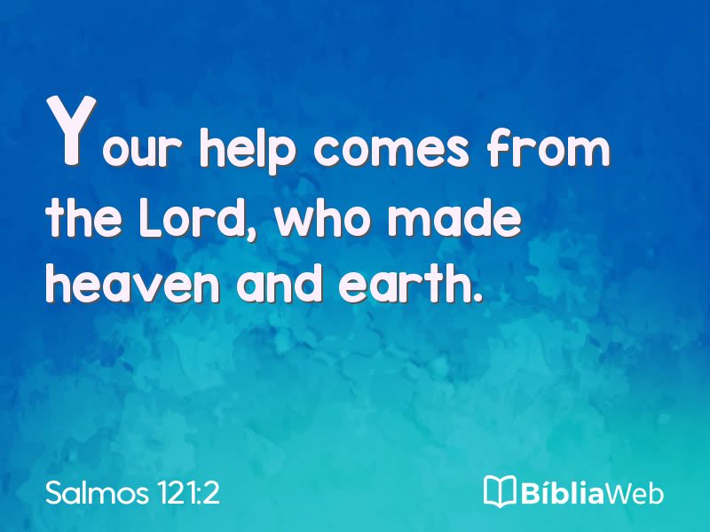Salmos 121:2 em imagem para compartilhar