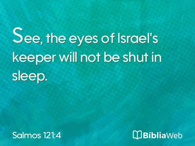 Salmos 121:4 em imagem para compartilhar
