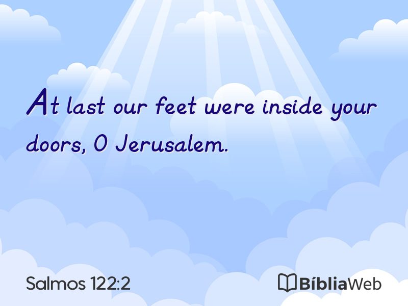 Salmos 122:2 em imagem para compartilhar