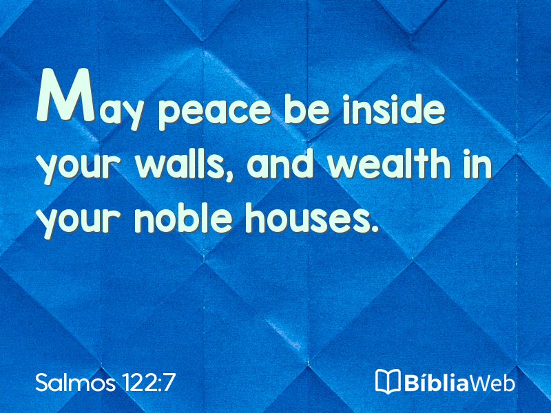 Salmos 122:7 em imagem para compartilhar