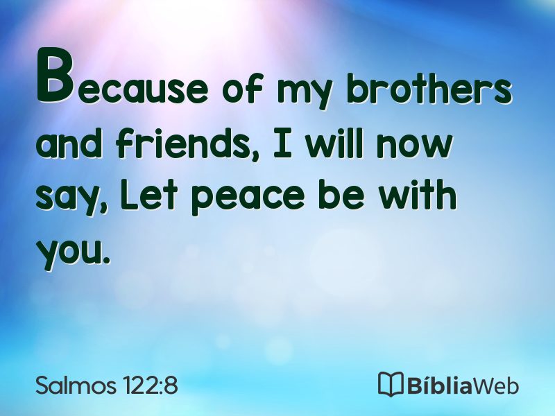 Salmos 122:8 em imagem para compartilhar