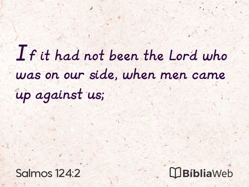 Salmos 124:2 em imagem para compartilhar