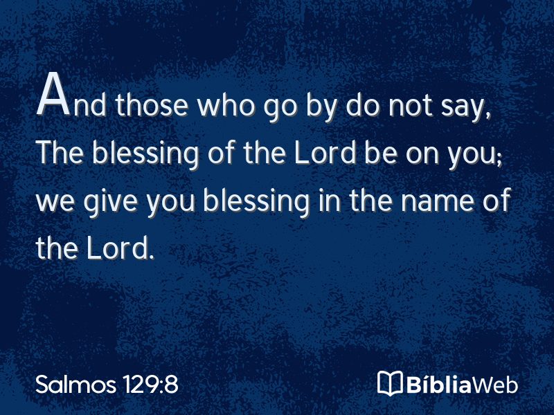 Salmos 129:8 em imagem para compartilhar