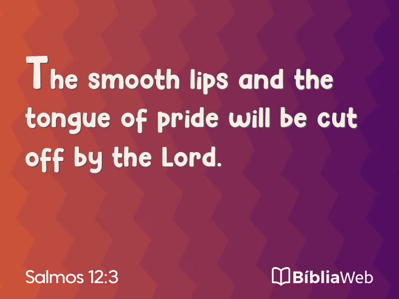 Salmos 12:3 em imagem para compartilhar