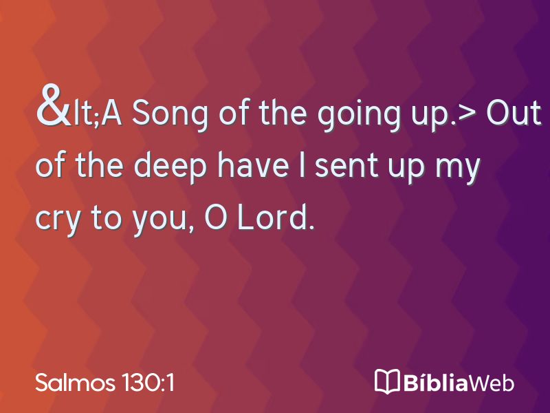 Salmos 130:1 em imagem para compartilhar