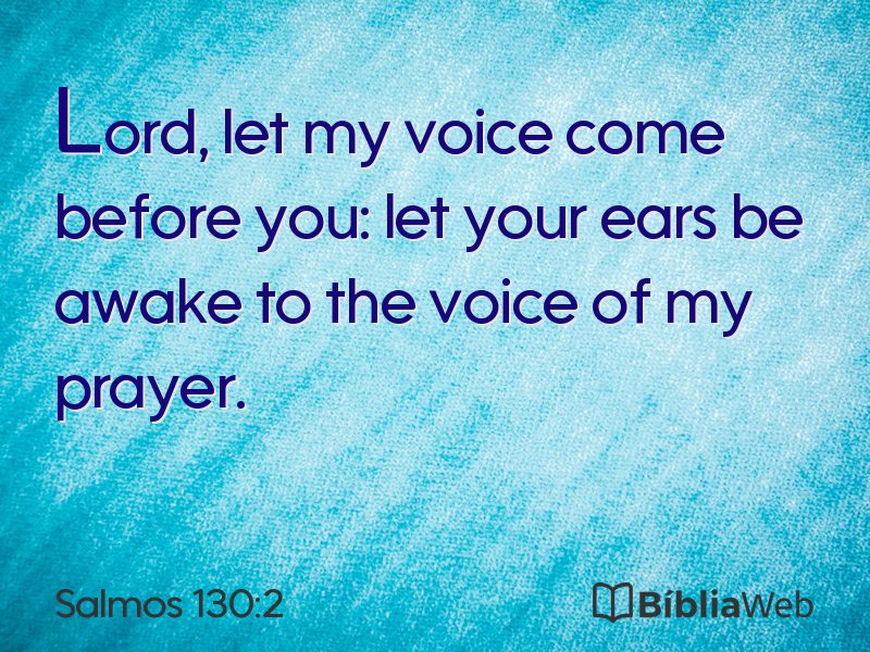 Salmos 130:2 em imagem para compartilhar