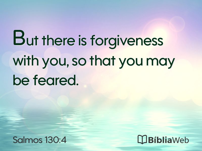 Salmos 130:4 em imagem para compartilhar