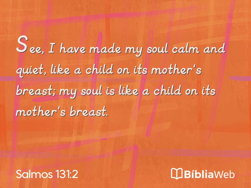 Salmos 131:2 em imagem para compartilhar