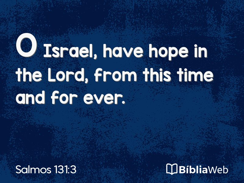 Salmos 131:3 em imagem para compartilhar