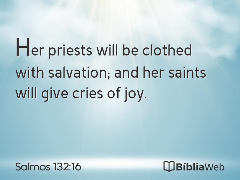 Salmos 132:16 em imagem para compartilhar