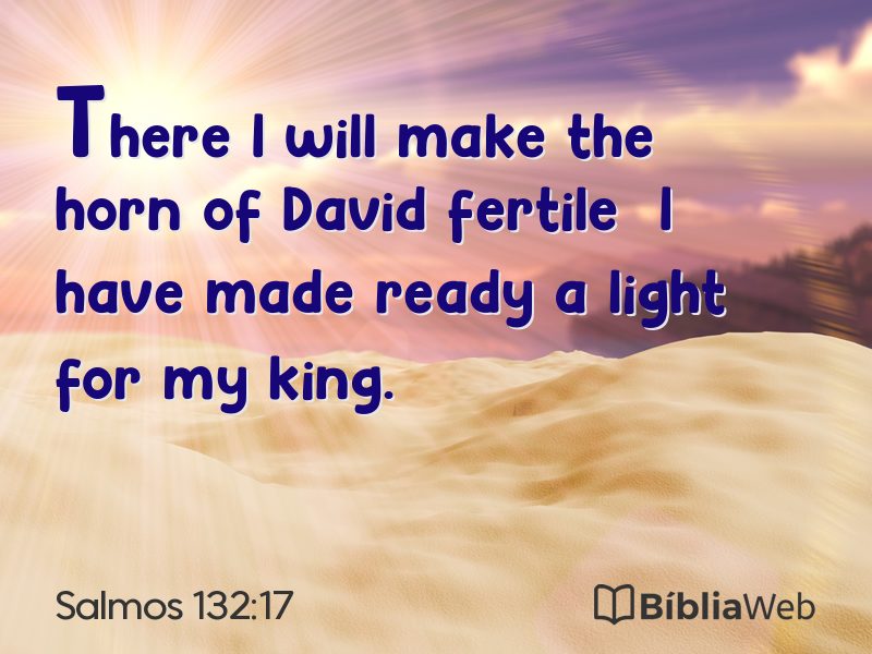 Salmos 132:17 em imagem para compartilhar