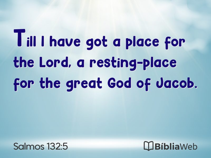 Salmos 132:5 em imagem para compartilhar