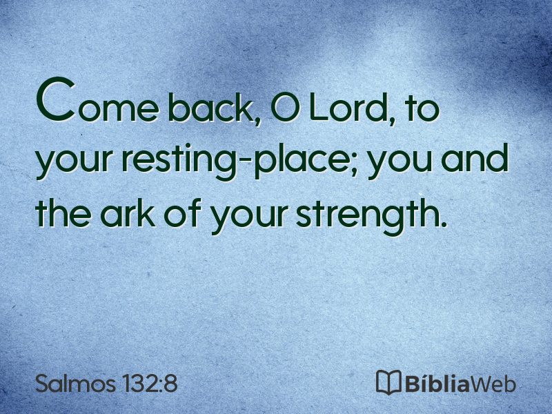 Salmos 132:8 em imagem para compartilhar