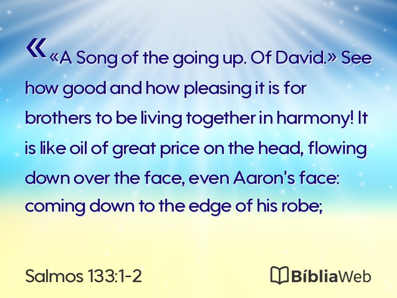 Salmos 133:1-2 em imagem para compartilhar