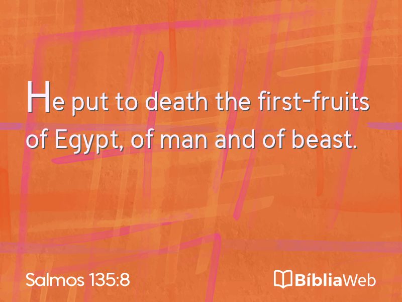 Salmos 135:8 em imagem para compartilhar