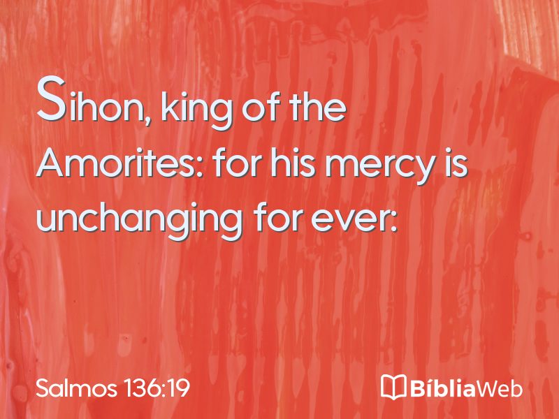 Salmos 136:19 em imagem para compartilhar