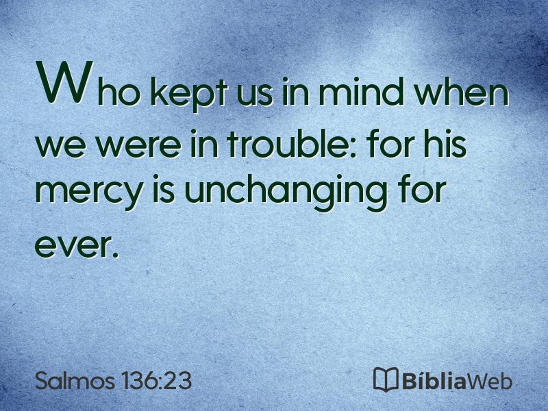 Salmos 136:23 em imagem para compartilhar