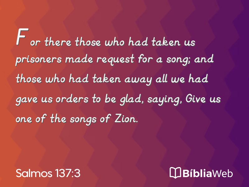 Salmos 137:3 em imagem para compartilhar