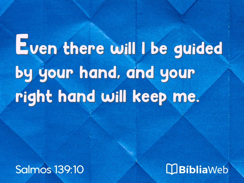 Salmos 139:10 em imagem para compartilhar