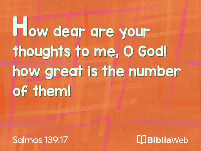 Salmos 139:17 em imagem para compartilhar