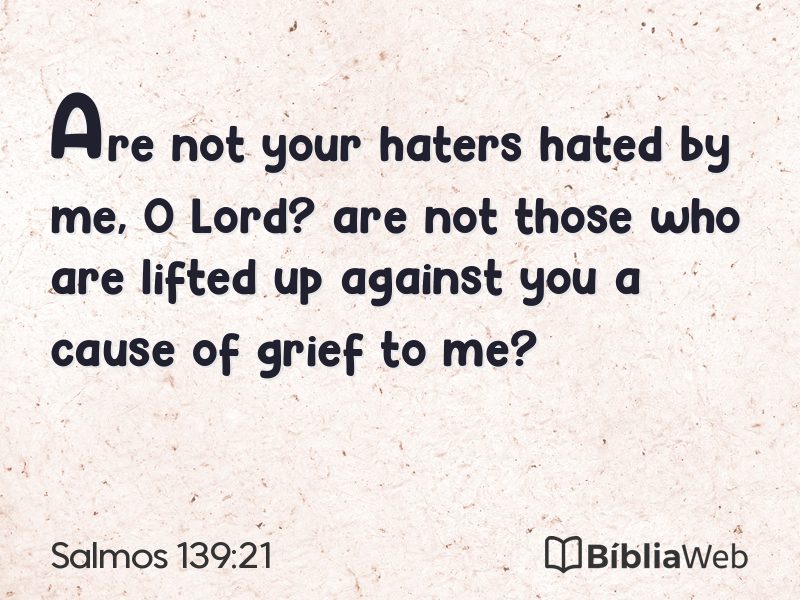 Salmos 139:21 em imagem para compartilhar