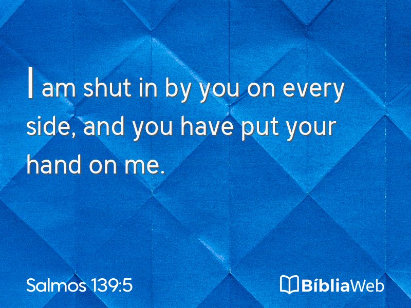 Salmos 139:5 em imagem para compartilhar