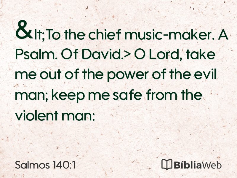 Salmos 140:1 em imagem para compartilhar