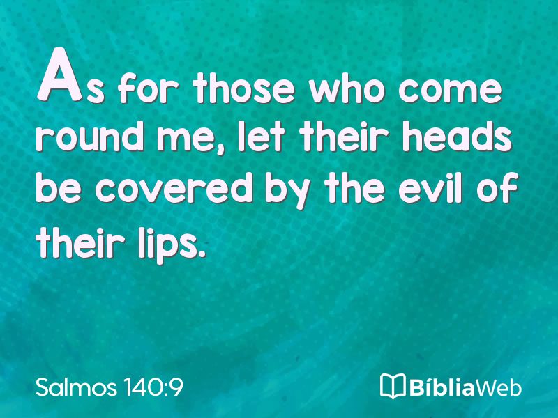 Salmos 140:9 em imagem para compartilhar