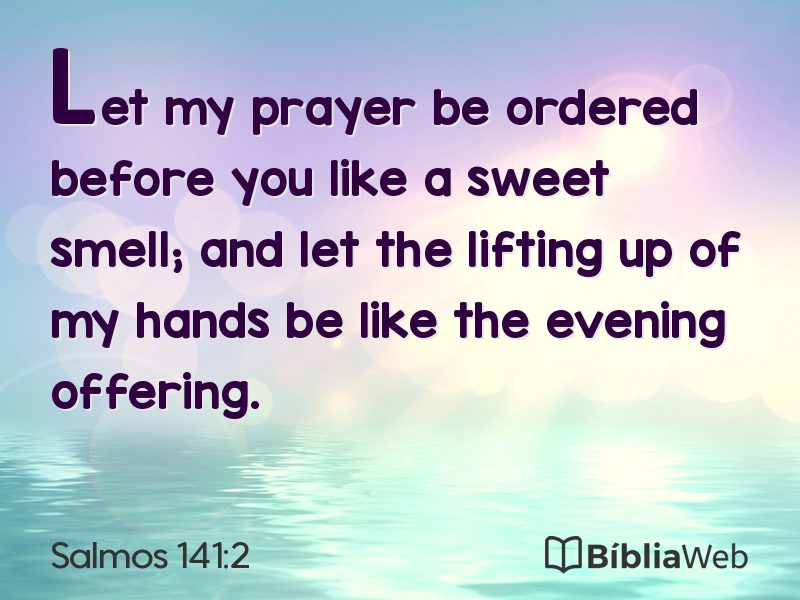 Salmos 141:2 em imagem para compartilhar