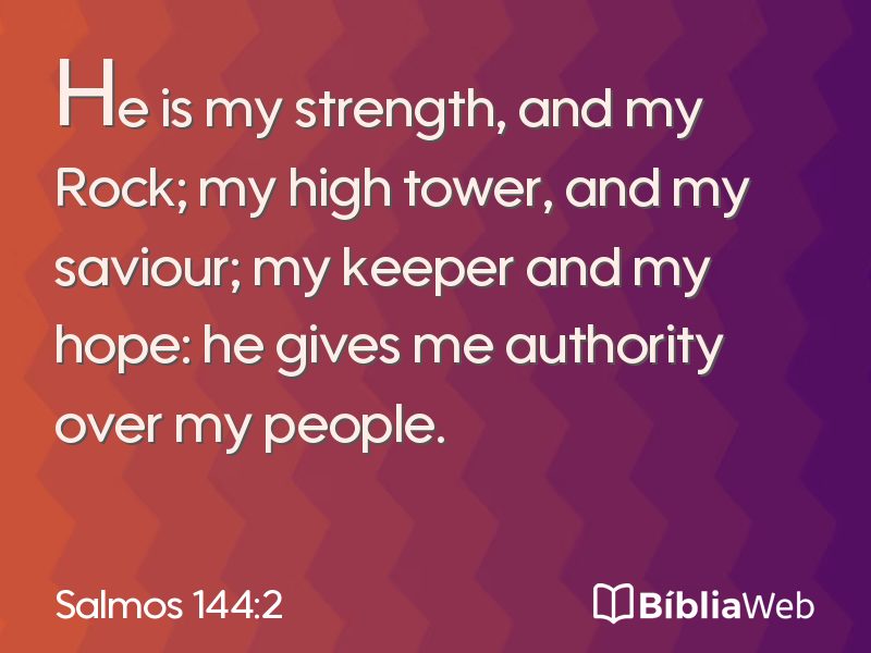 Salmos 144:2 em imagem para compartilhar