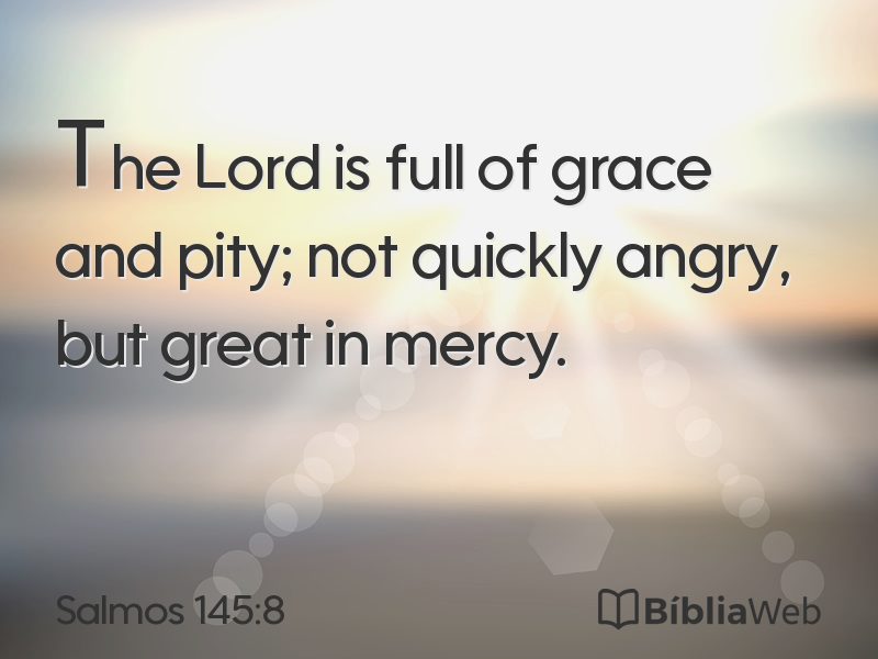 Salmos 145:8 em imagem para compartilhar