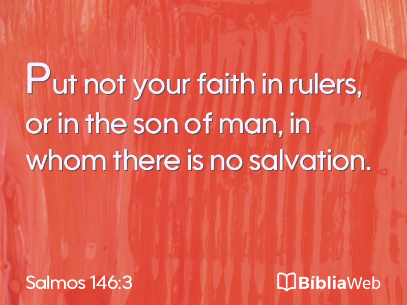 Salmos 146:3 em imagem para compartilhar