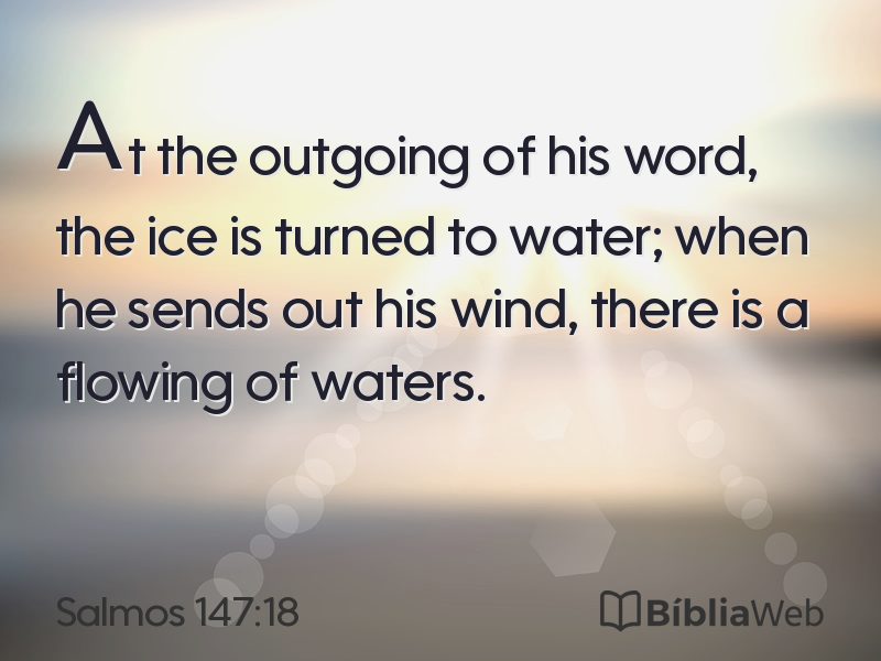Salmos 147:18 em imagem para compartilhar