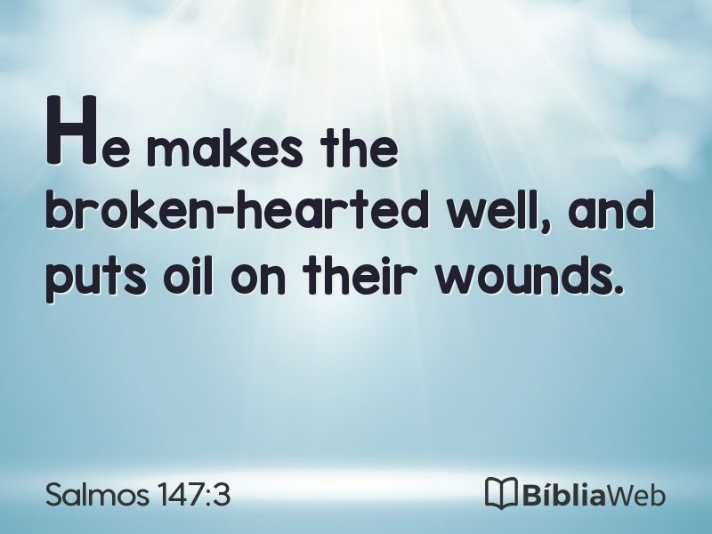 Salmos 147:3 em imagem para compartilhar